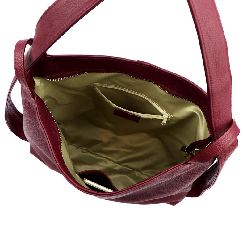 Vera Pelle shopperbag damska skóra naturalna torebka na ramię duża