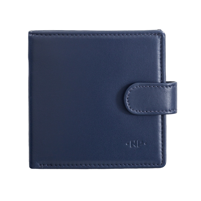 Nuvola Pelle Clip Portfel Męskie Mały Kompaktowy Skórzany Klips Nappa z kieszenią na monety i kieszeniami na karty