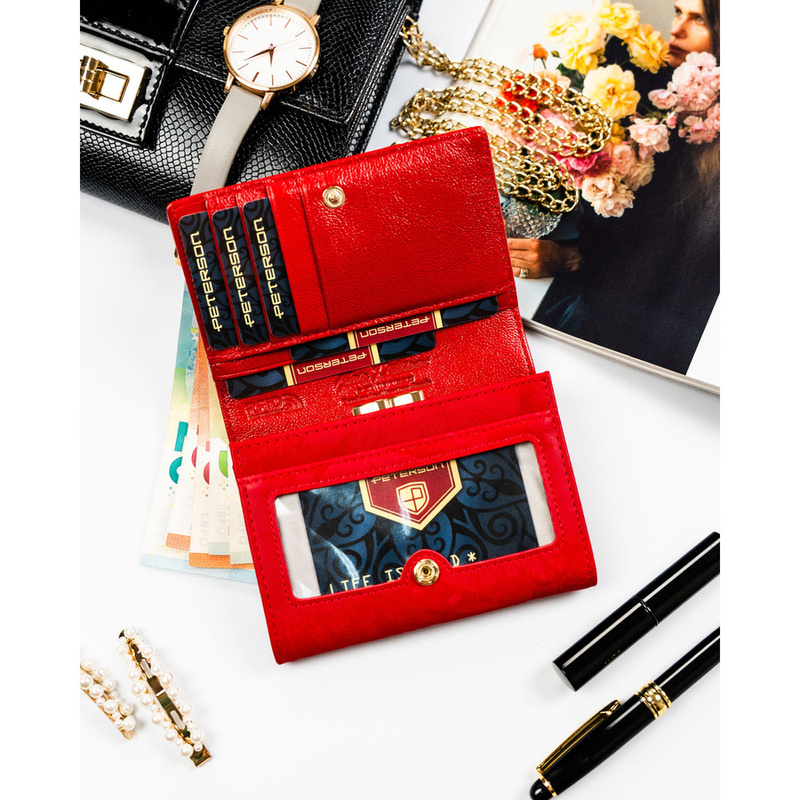 Skórzany damski portfel Peterson PTN PS445-MLF