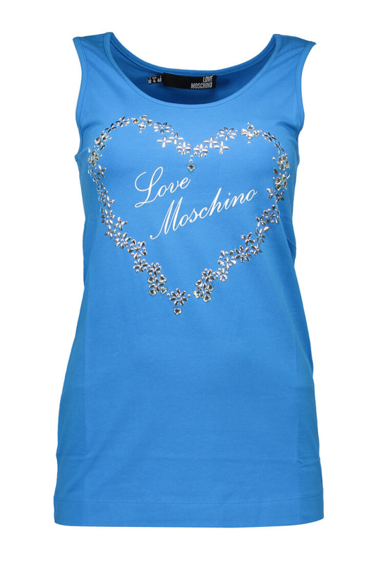 LOVE MOSCHINO PODKOSZULEK DAMSKI NIEBIESKI