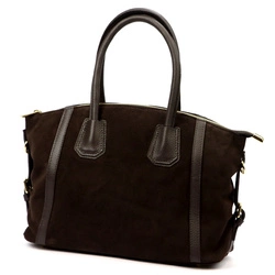 Vera Pelle damska shopperbag skóra naturalna zamszowa torebka na ramię