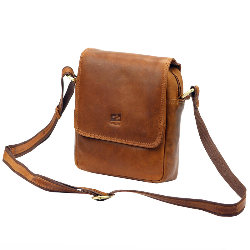 Saszetka męska z naturalnej skóry Nordee MSD-02 GM04 HUNTER