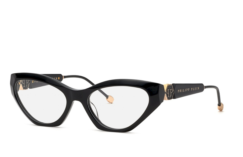 Okulary PHILIPP PLEIN VPP069S550700. Okulary korekcyjne, Kolor czarny. Kobieta.