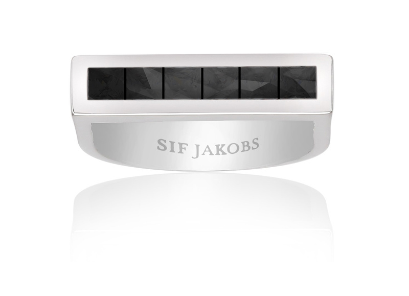 Biżuteria SIF JAKOBS R024-BK-60. Pierścionek, Kolor szary. Kobieta.