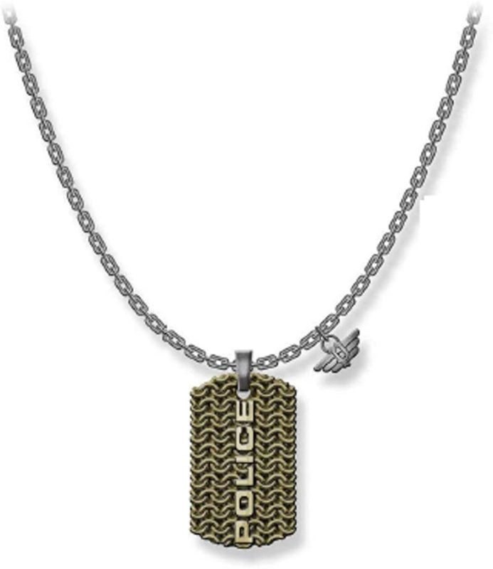 Biżuteria POLICE PJ26565PSQG03. Naszyjnik, Kolor złoty. Mężczyzna.