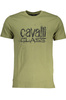 ZIELONY T-SHIRT MĘSKI Z KRÓTKIM RĘKAWEM KLASY CAVALLI