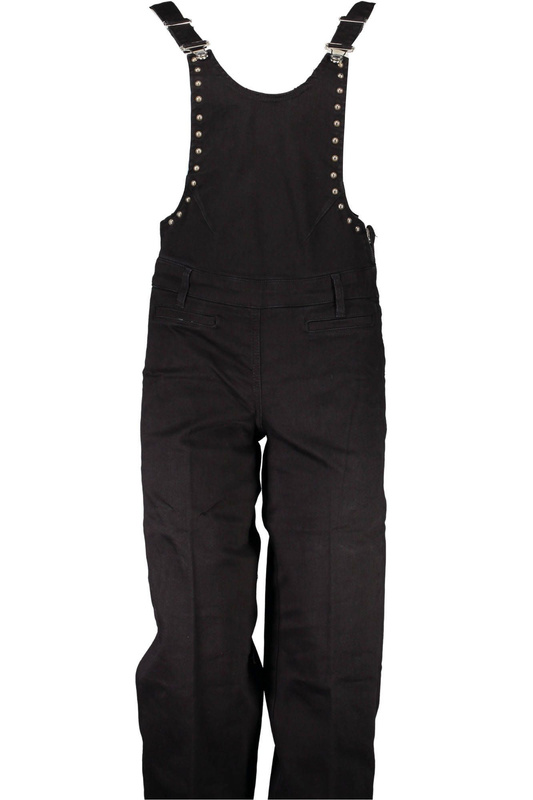 CZARNE SPODNIE OGRODNICZKI GUESS JEANS DAMSKIE