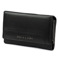 Skórzany damski podłużny portfel Pierre Cardin