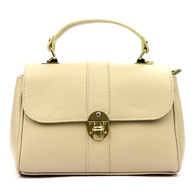 Luka Skórzana damska listonoszka z paskiem z organizerem torebka do ręki