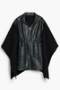 DESIGUAL PONCHO DAMSKI CZARNY