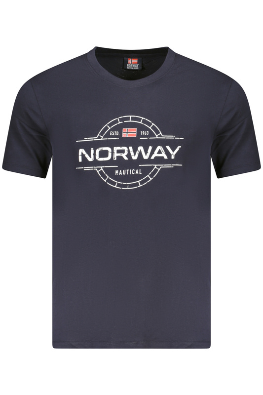 Norway 1963 MĘSKA KOSZULKA Z KRÓTKIM RĘKAWEM NIEBIESKA