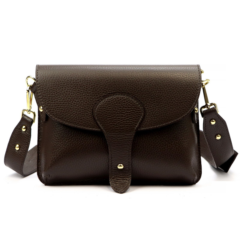 Vera Pelle damska listonoszka skóra naturalna crossbody torebka na ramię