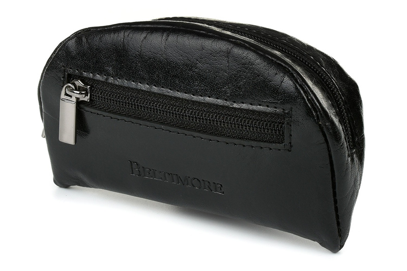 Czerwone skórzane etui na klucze pieniądze Beltimore G85