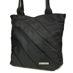 Czarna Skórzana Damska Torba na Ramię Beltimore L38