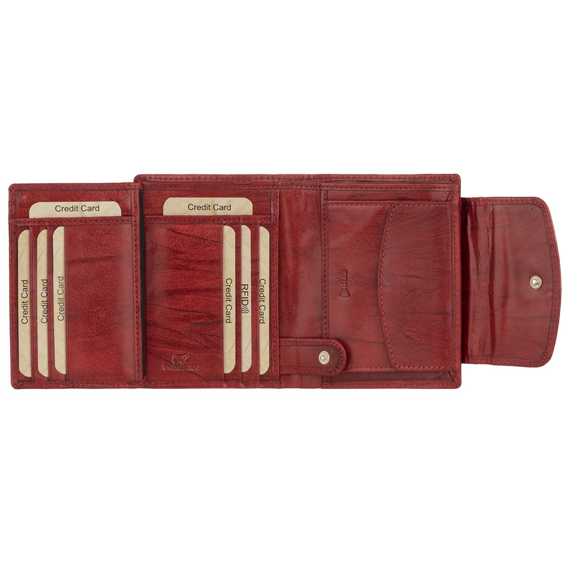 EL FORREST damska portmonetka skóra naturalna zgrabny pojemny portfel