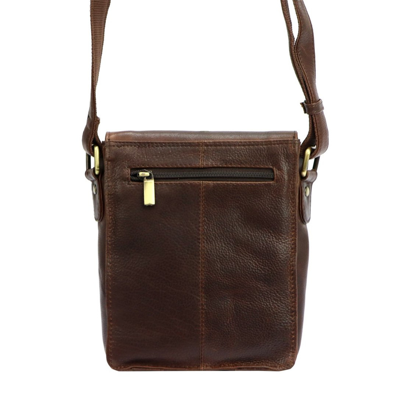 Money Kepper saszetka męska skóra naturalna miejska torba z klapą