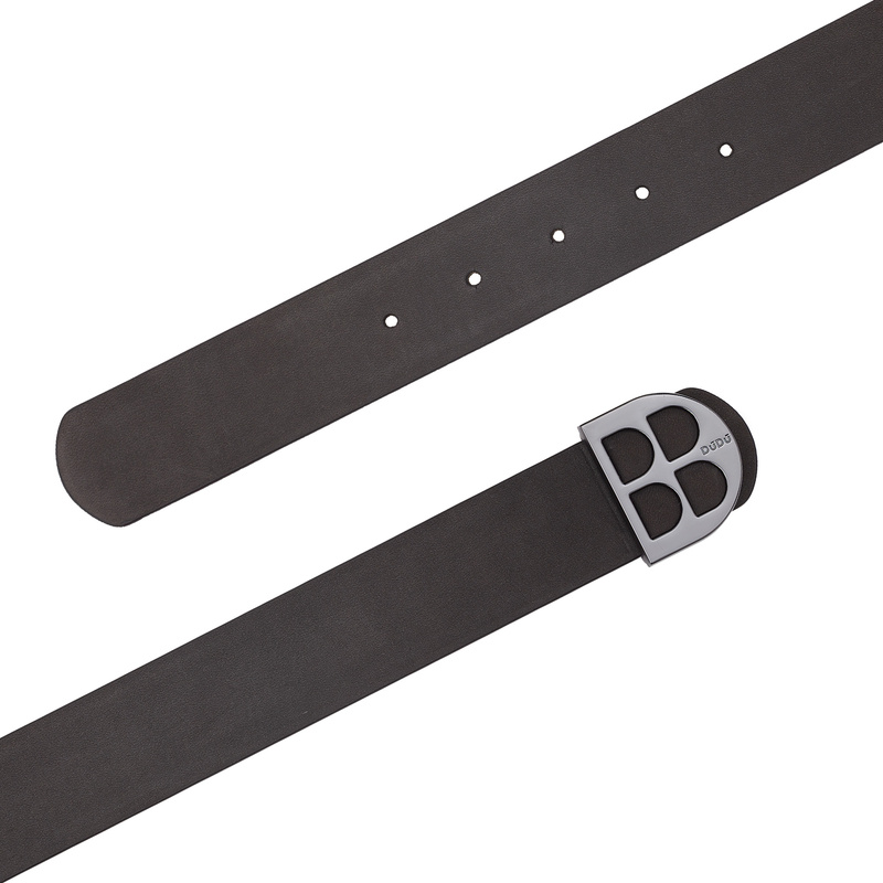 DUDU Dwustronny casualowy męski pasek do spodni skóra naturalna