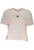 DAMSKI T-SHIRT Z KRÓTKIM RĘKAWEM TOMMY HILFIGER RÓŻOWY