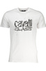 T-SHIRT MĘSKI Z KRÓTKIM RĘKAWEM KLASY CAVALLI BIAŁY