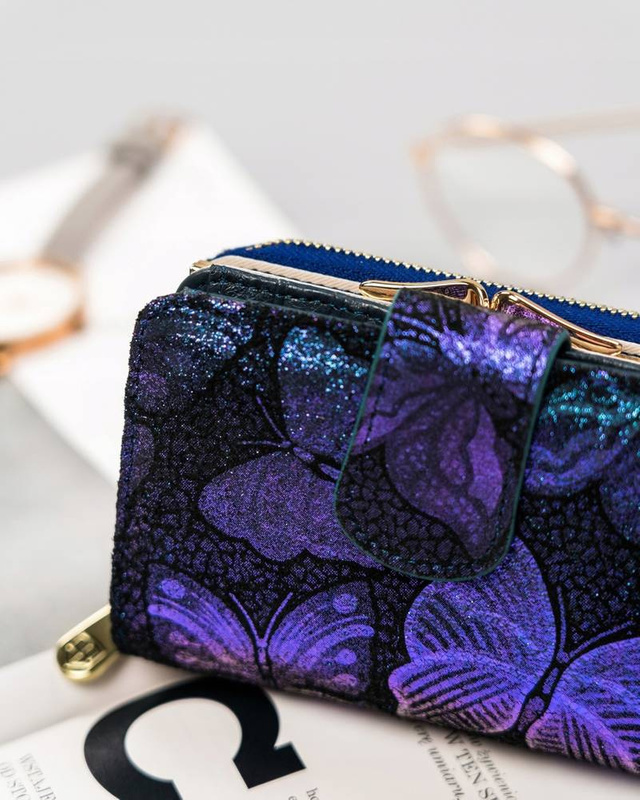 Skórzany damski portfel Peterson PTN 425214-ONBF