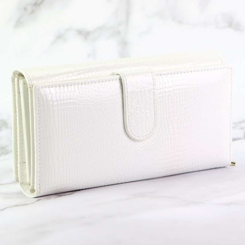 Skórzana damska portmonetka podłużna od Gregorio