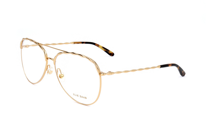 Okulary ELIE SAAB ES-020-J5G. Okulary, Kolor złoty. Kobieta.