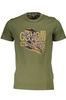 CAVALLI CLASS T-SHIRT Z KRÓTKIM RĘKAWEM MĘSKI ZIELONY