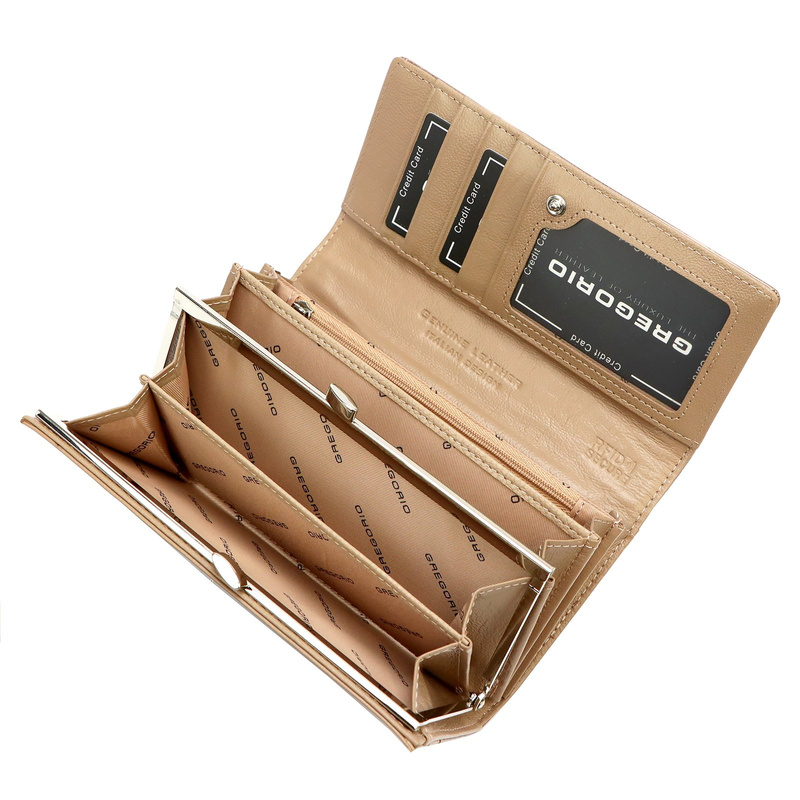 Skórzany damski portfel Gregorio FF-100