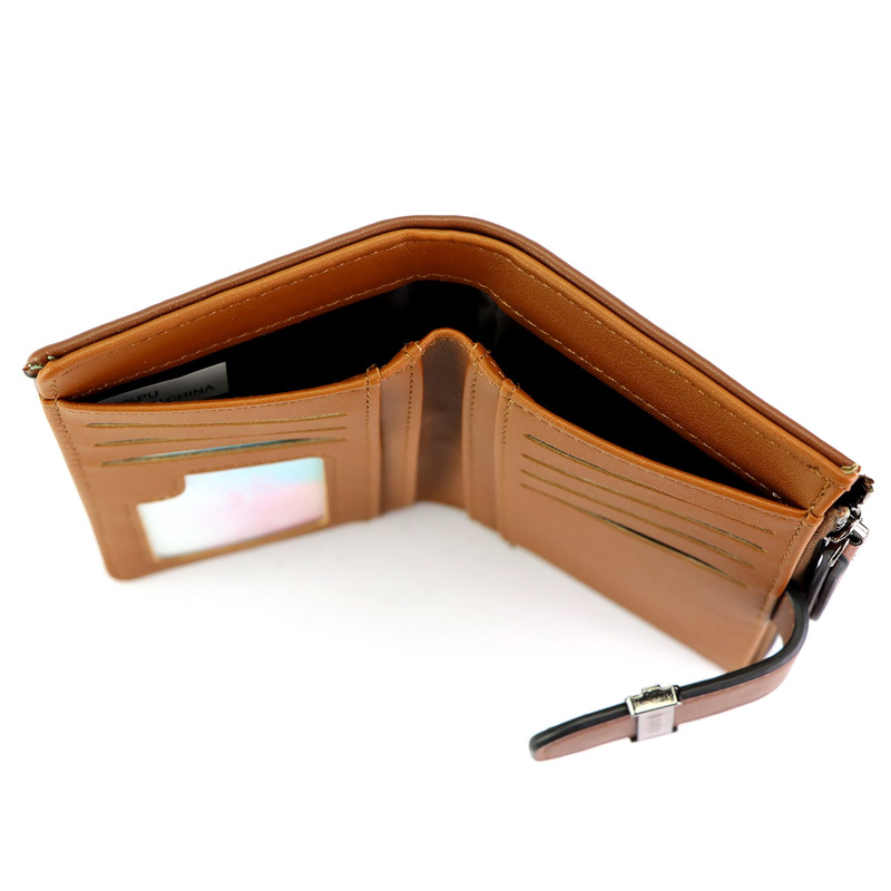 Eslee Duży Portfel Damski Podłużny Pionowy Skóra Eko Na Zatrzask