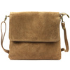 Vera Pelle damska listonoszka skóra naturalna torebka przez ramię z klapą