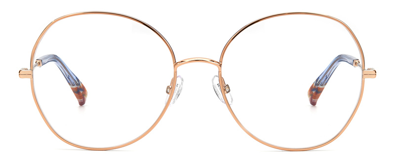 Okulary MISSONI MIS-0016-KY2. Okulary, Kolor niebieski złoty. Kobieta.