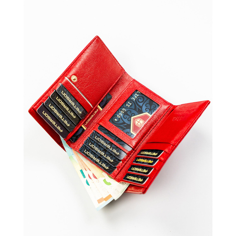 Skórzany damski portfel Peterson PTN PS108-MLF