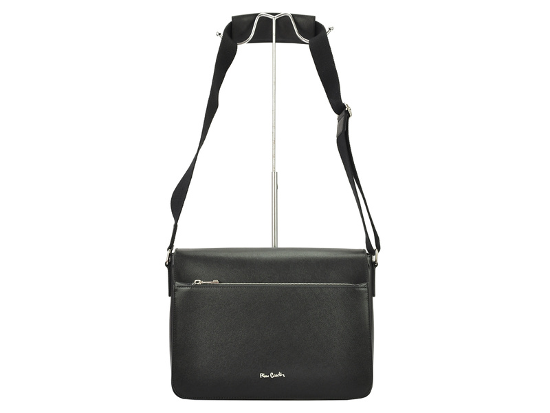 Pierre Cardin męska raportówka skórzana torba na ramię na dokumenty miejska