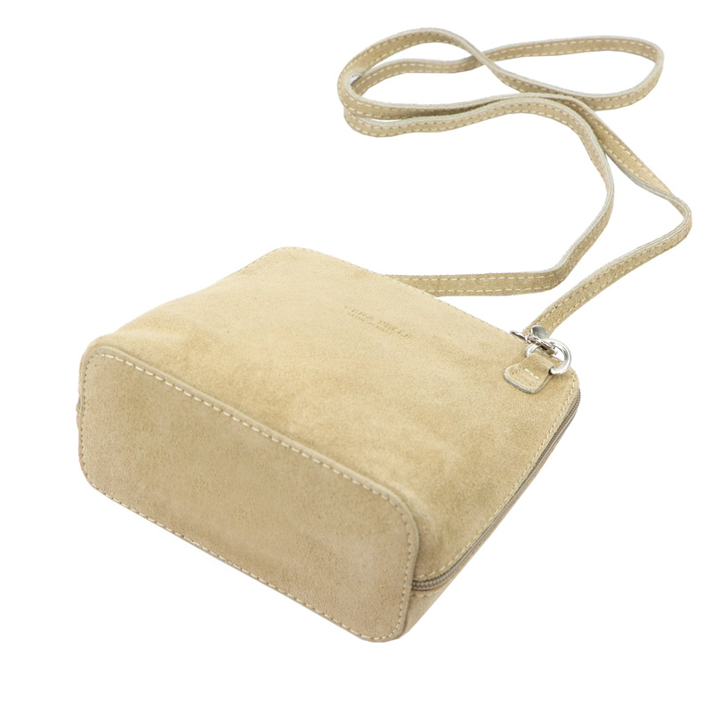 Barberinis Zamszowa skórzana mała damska listonoszka z organizerem na ramię