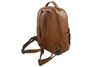 Elegancki plecak skórzany - Brązowy jasny
