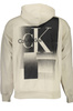 BLUZA CALVIN KLEIN BEZ ZAMKA MĘSKA BEŻOWA