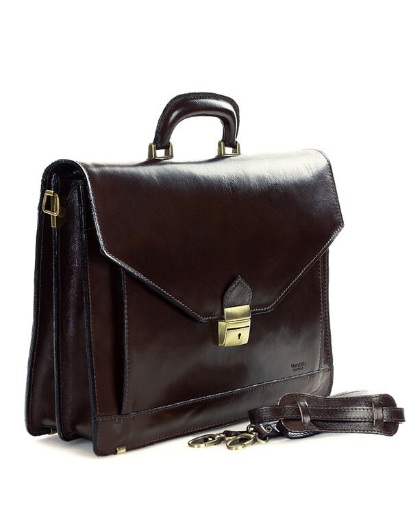 Torba skórzana ciemny brąz MARTINO