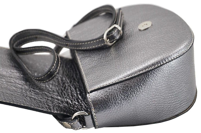 Torebki listonoszki damskie skórzane - Złota