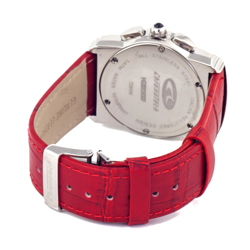 Zegarek CHRONOTECH CT7280B-05. Kwarcowy, Kolor czerwony. Kobieta.