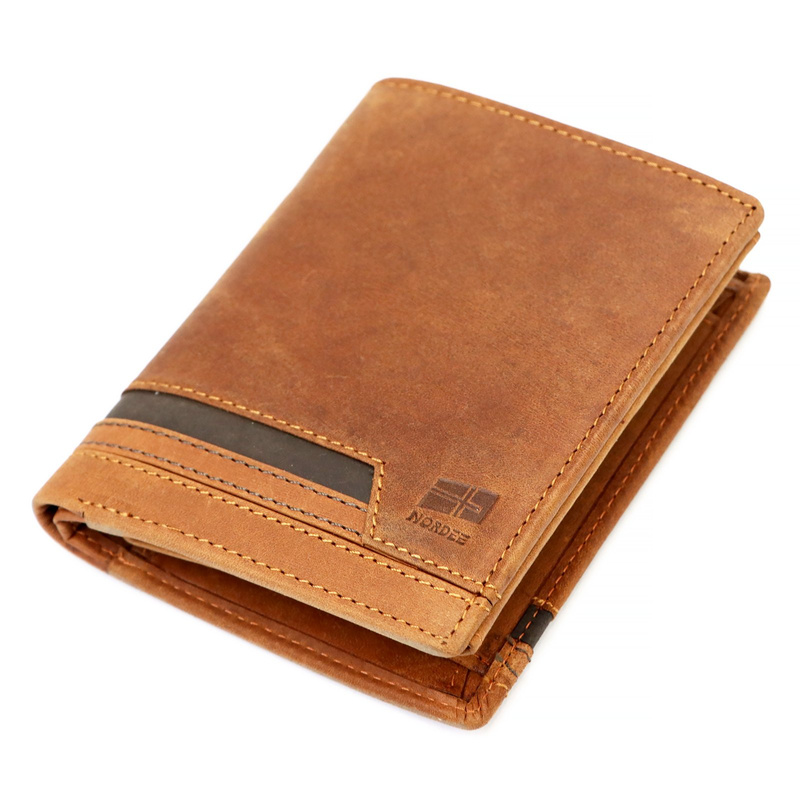 Skórzany męski portfel Nordee HVAL N4