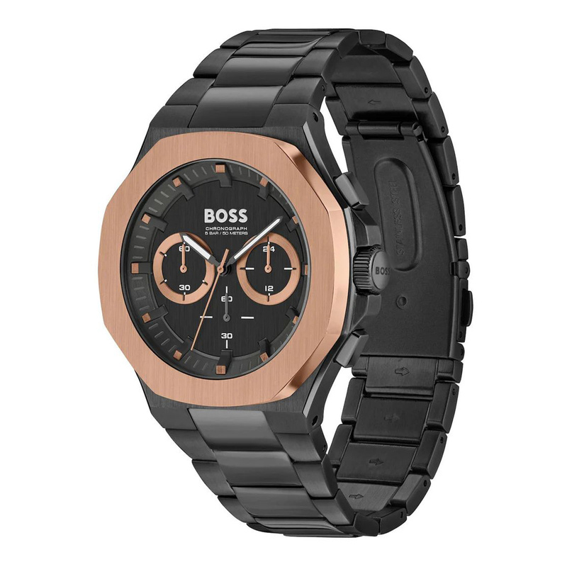 Zegarek BOSS 1514090. Kwarcowy, Kolor czarny. Mężczyzna.