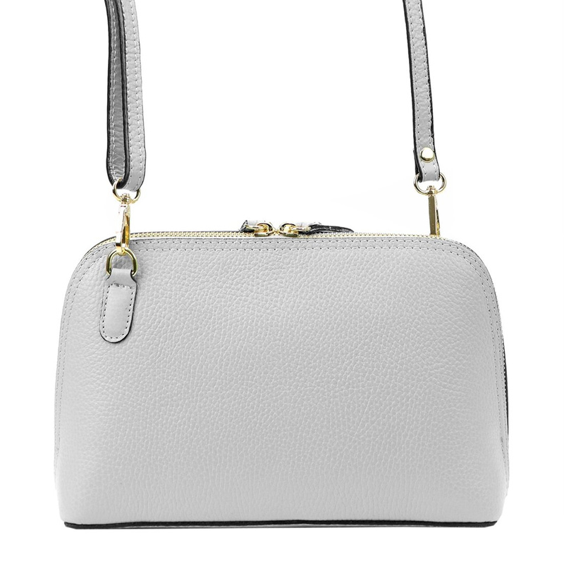 Kobieca zapinana skórzana listonoszka torebka przez ramię MiaMore