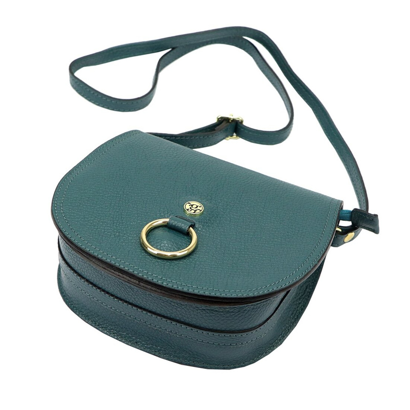 Gregorio skórzana damska listonoszka torebka zamykana klapą na magnes