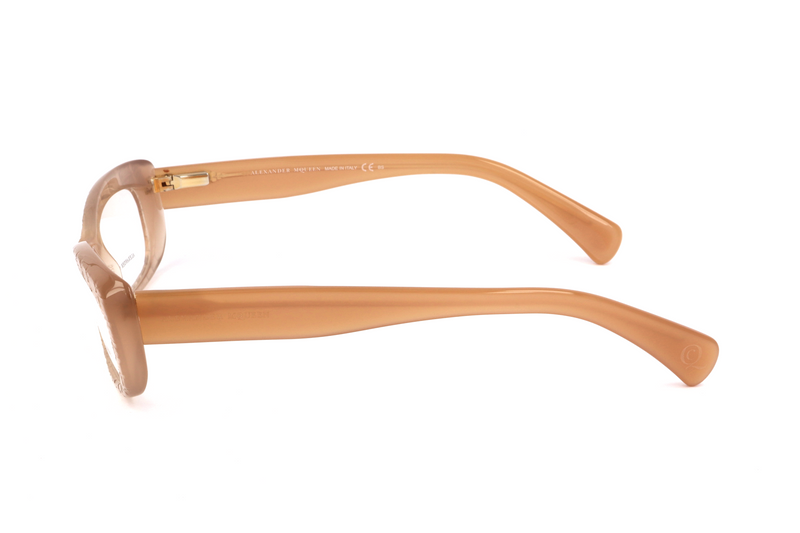 Okulary ALEXANDER MCQUEEN AMQ4203K6Z. Okulary, Kolor brązowy beżowy. Kobieta.