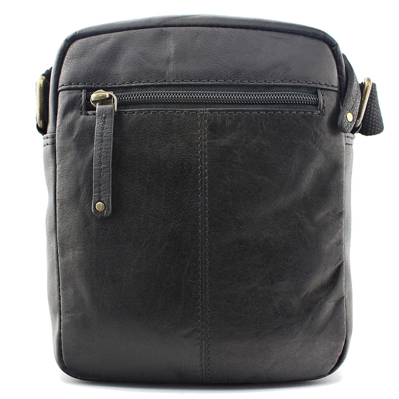 EL FORREST Saszetka męska skóra naturalna torba na ramię z kieszeniami