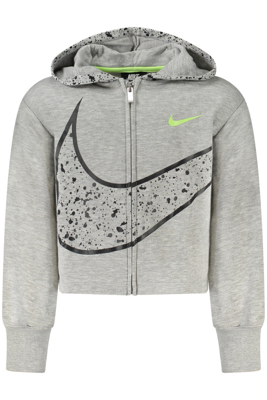 Bluza Nike z zamkiem błyskawicznym dla dziewcząt, szara