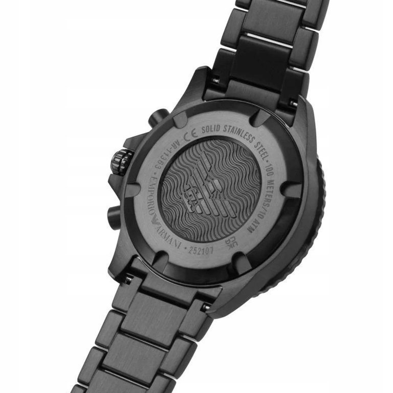 Zegarek ARMANI AR11363. Kwarcowy, Kolor czarny. Mężczyzna.