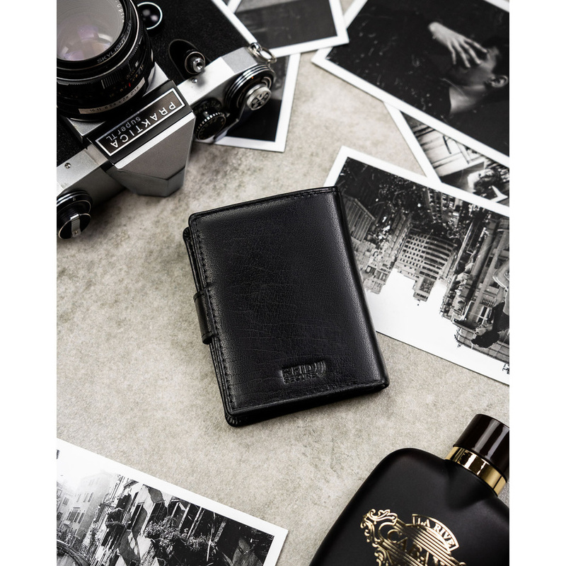 Skórzany męski portfel Peterson PTN RM-12L-BUF