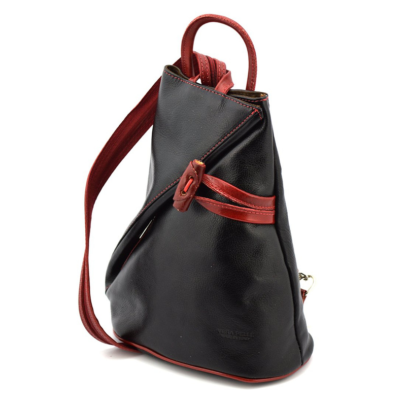 Designerski damski plecak skórzany na ramię