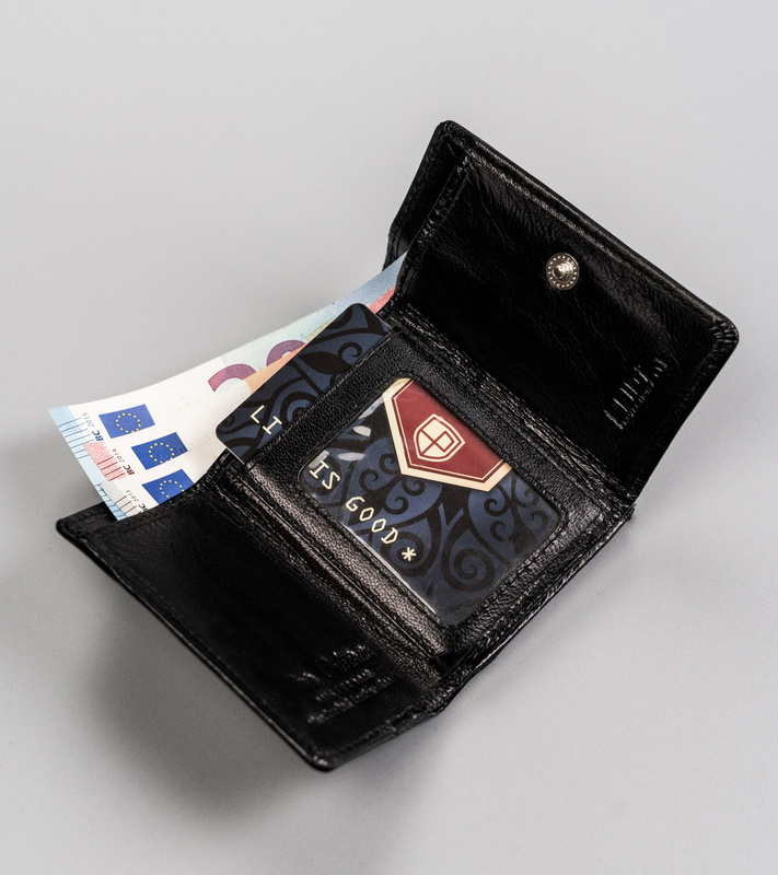 Zgrabny Mały skórzany portfel damski Peterson RFID